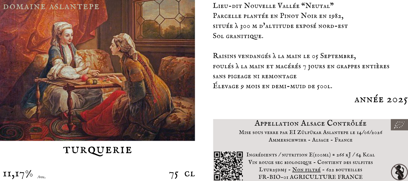 Turquerie — Domaine Aslantepe, AOC Alsace